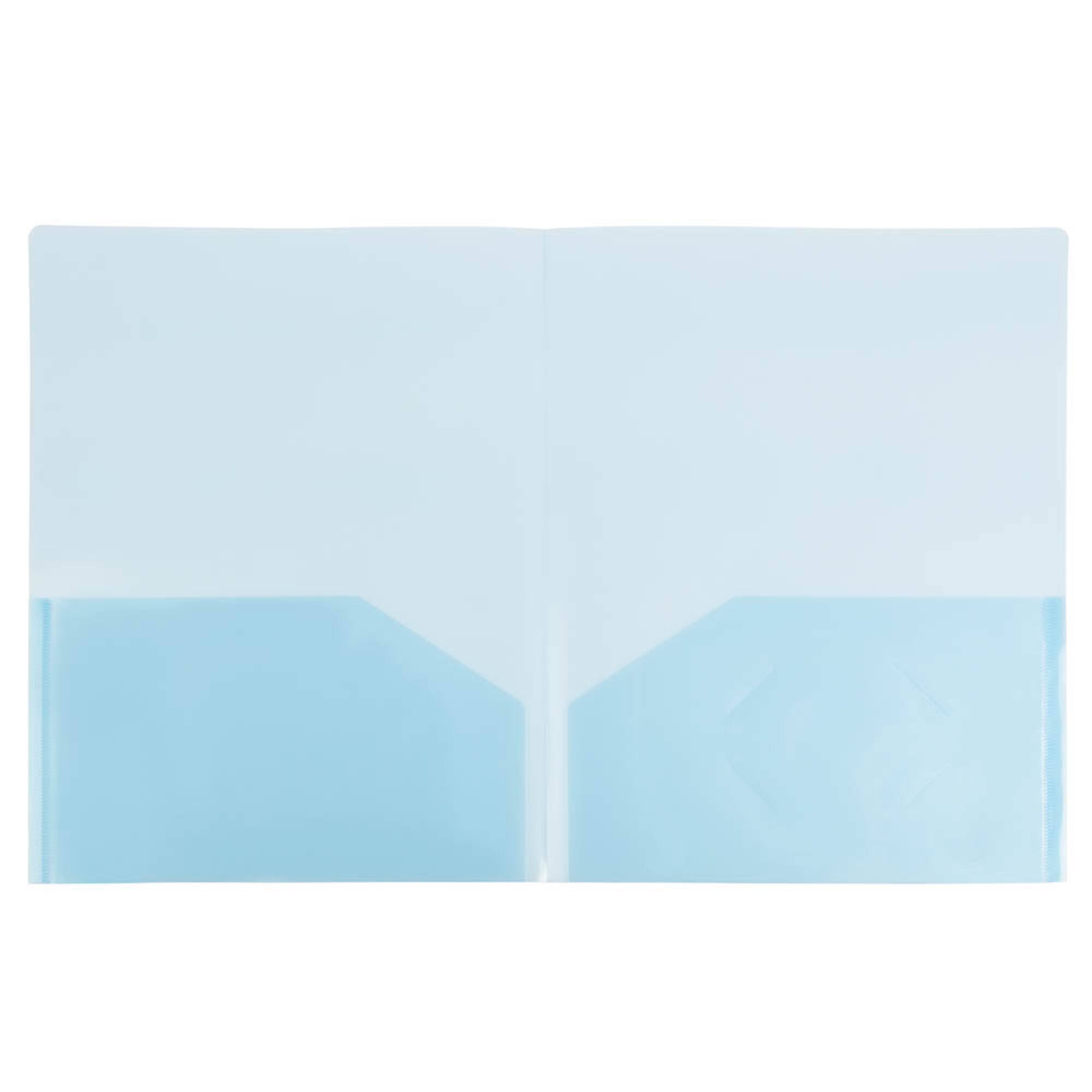 JAM Paper Plastic Lightweight 2-Pocket Presentation Folders